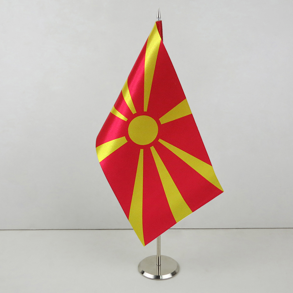 Флажок Македонии на металической подставке Флажок Македонии на металической подставке